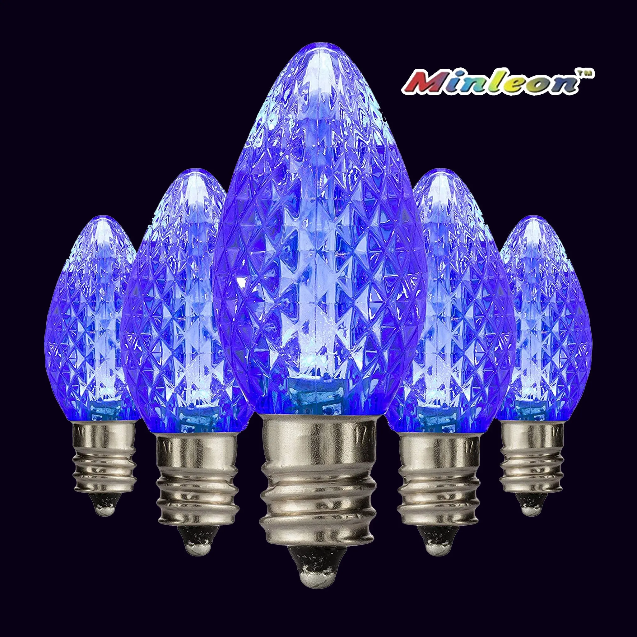 C7 Faceted LED Bulbs - Static