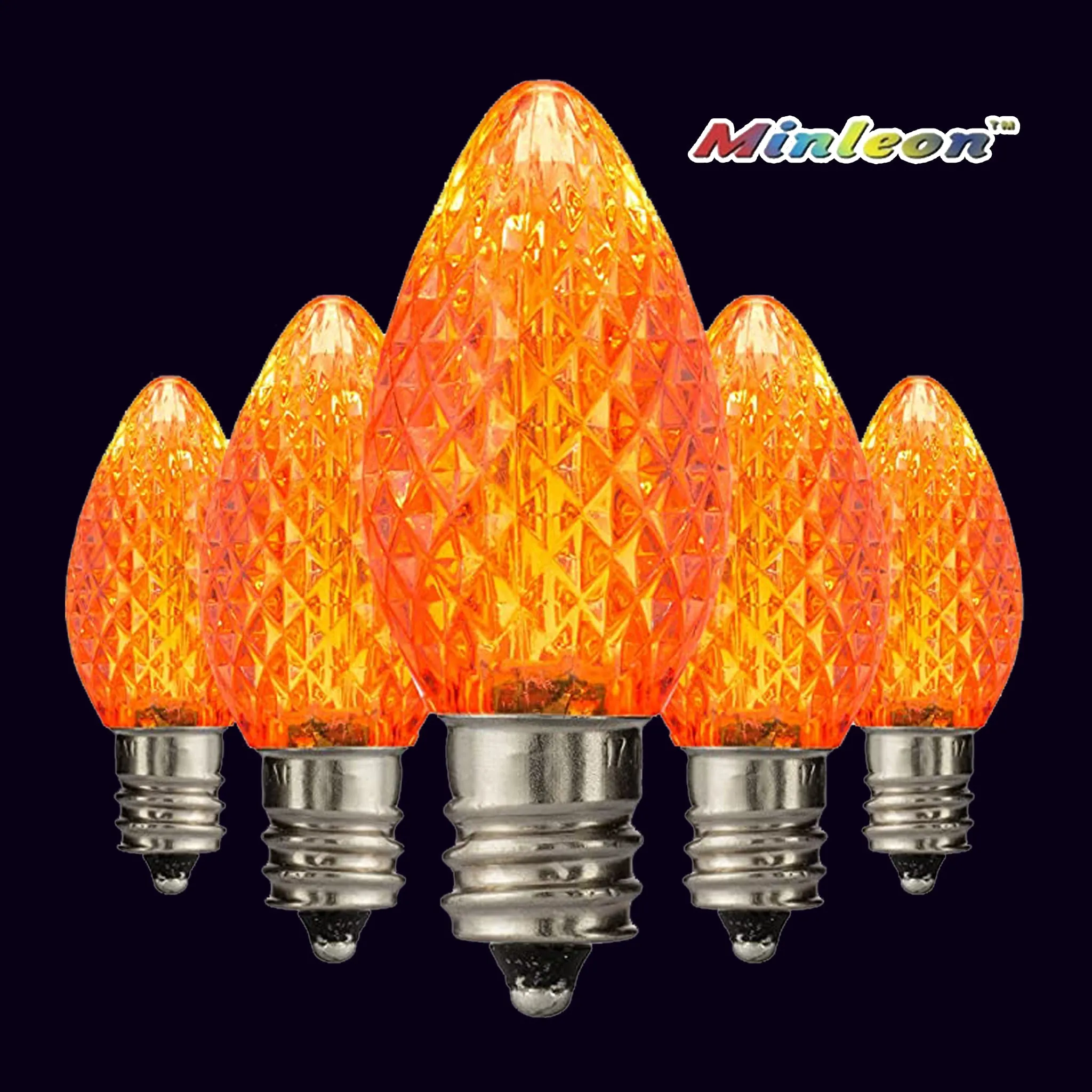 C7 Faceted LED Bulbs - Static