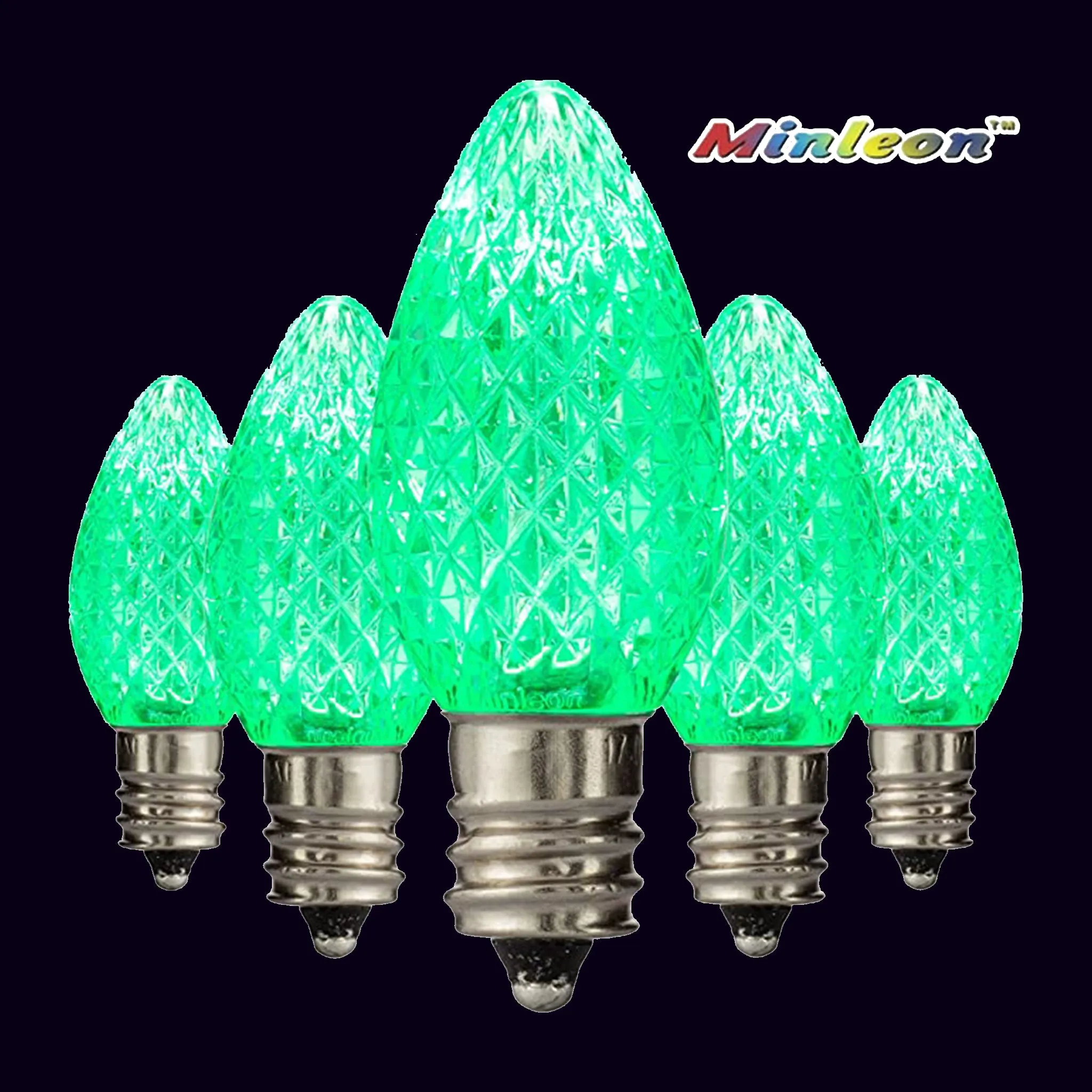 C7 Faceted LED Bulbs - Static