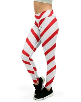 Candy Cane Yoga Pants