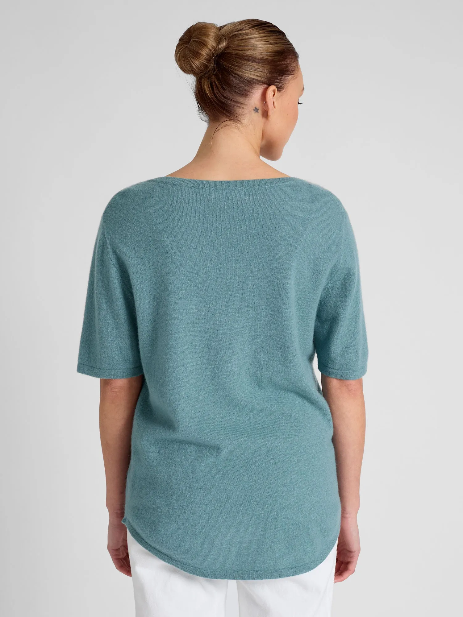 Cashmere T-shirt "Iben" - arctic