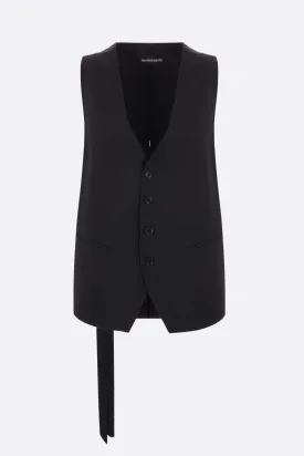 Charlotte wool and twill waistcoat