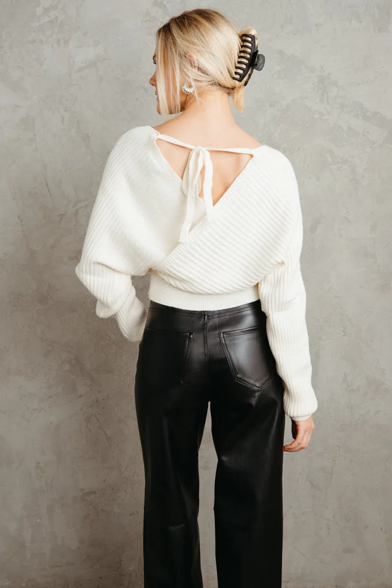 Charmaine Open Back Sweater