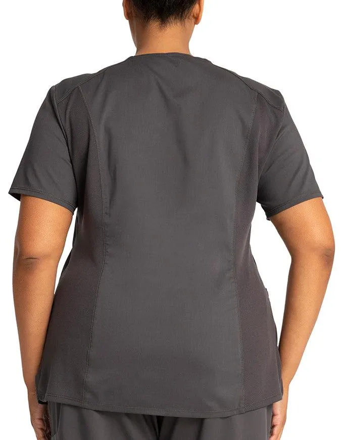 Cherokee Workwear Revolution Women's Round Neck Top