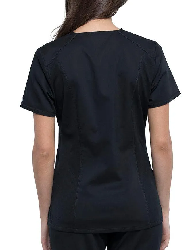 Cherokee Workwear Revolution Women's Round Neck Top