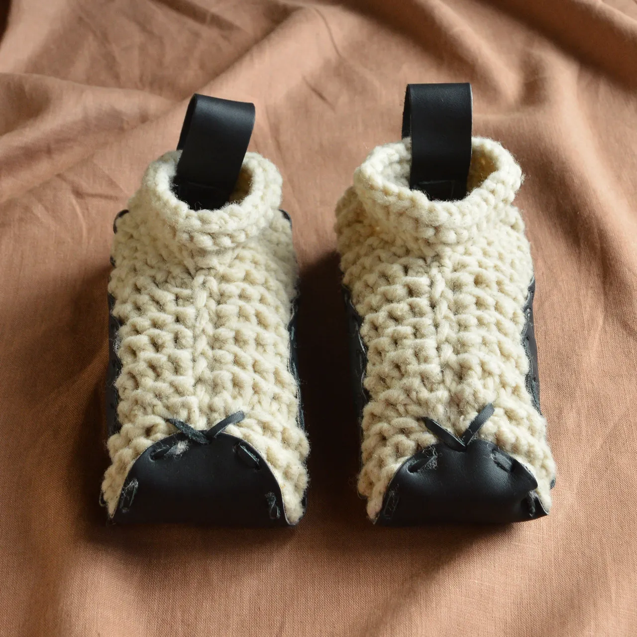 Chilote Slippers - Wool & Veg Tanned Leather - (Adults)