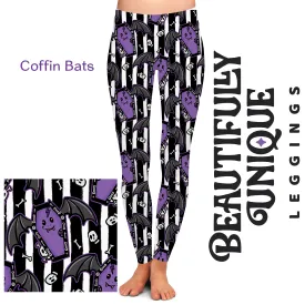 Coffin Bats (Exclusive) - High-quality Handcrafted Vibrant Leggings