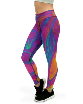 Colorful Splash Yoga Pants