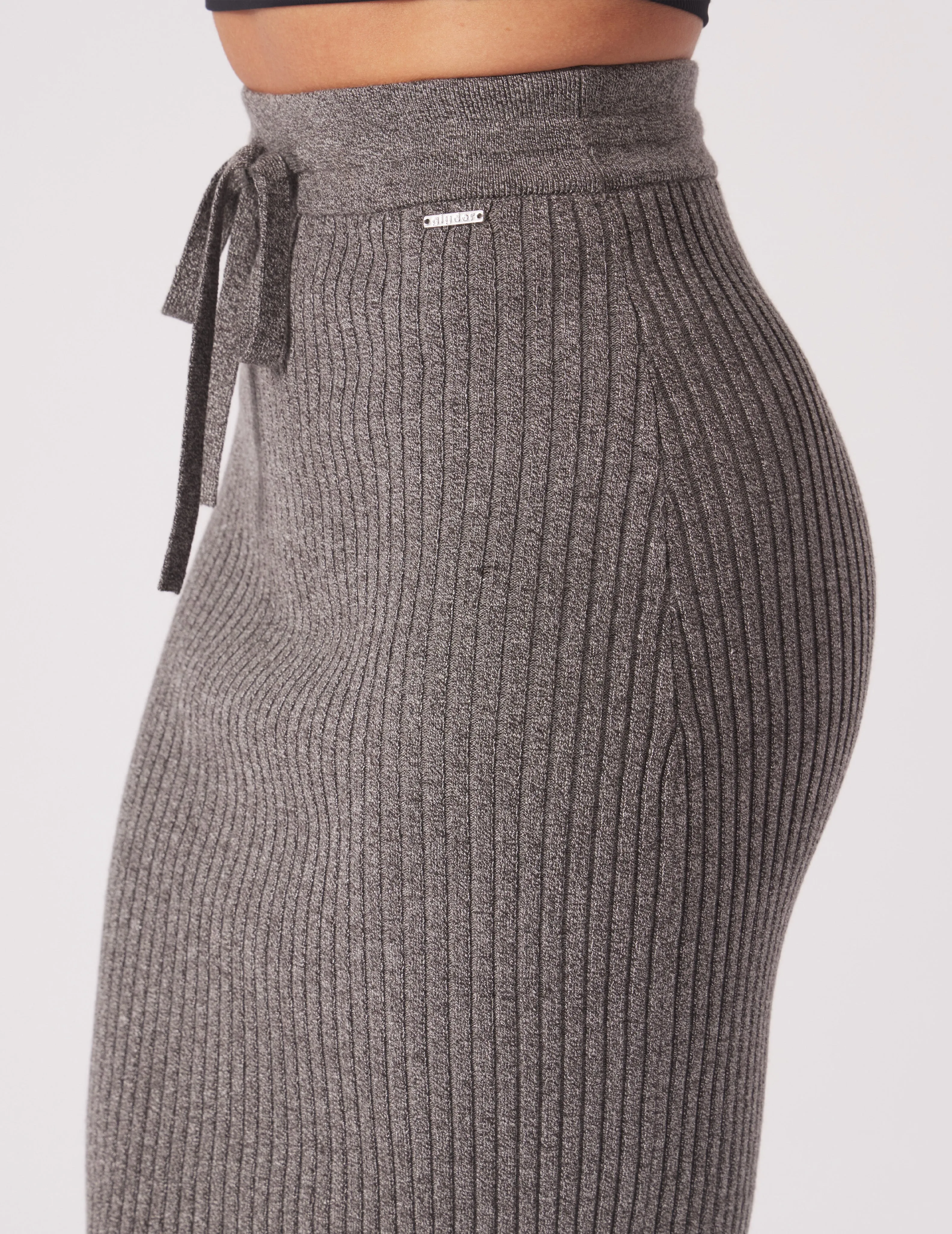 Couture Rib Skirt: Charcoal Heather