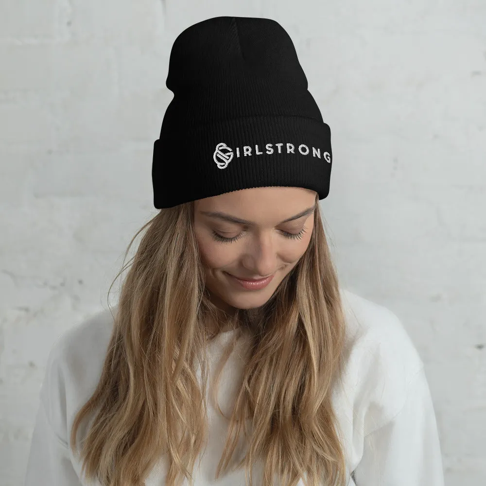 COZY, WARM CUFFED BEANIE GS LOGO