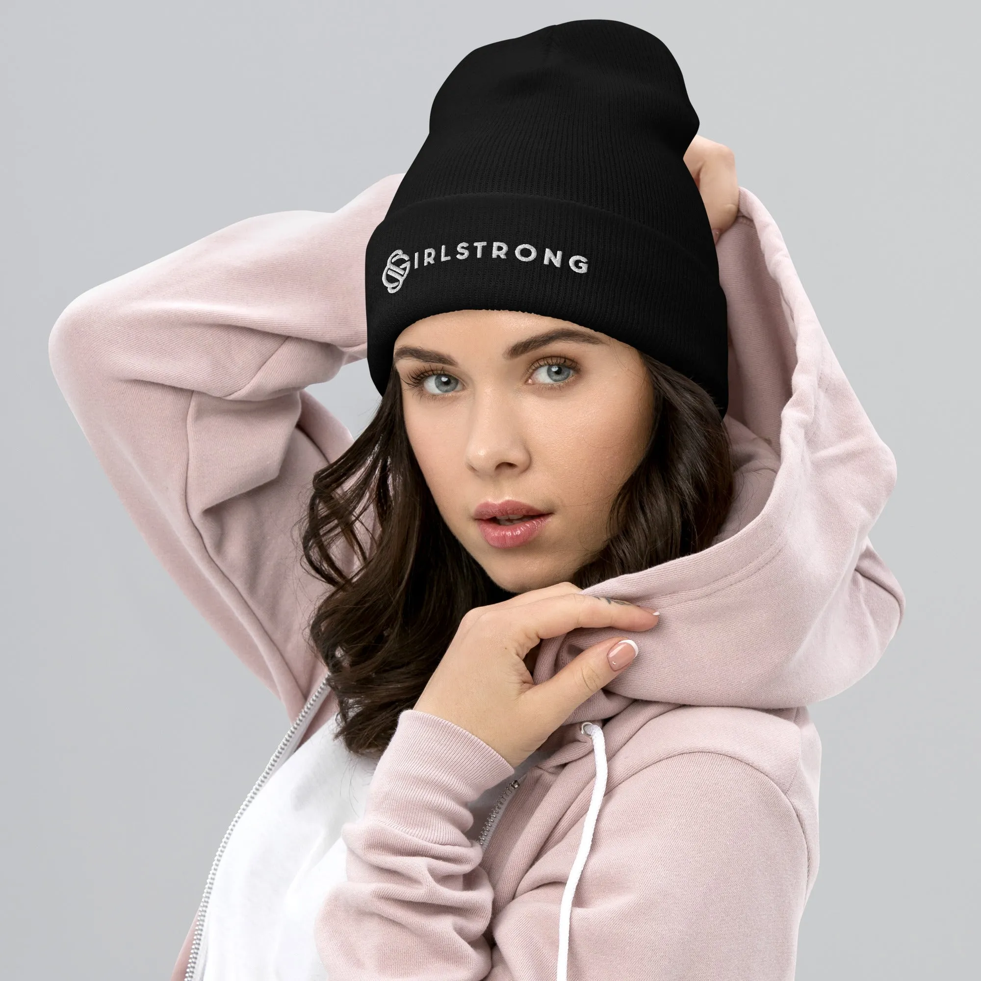 COZY, WARM CUFFED BEANIE GS LOGO