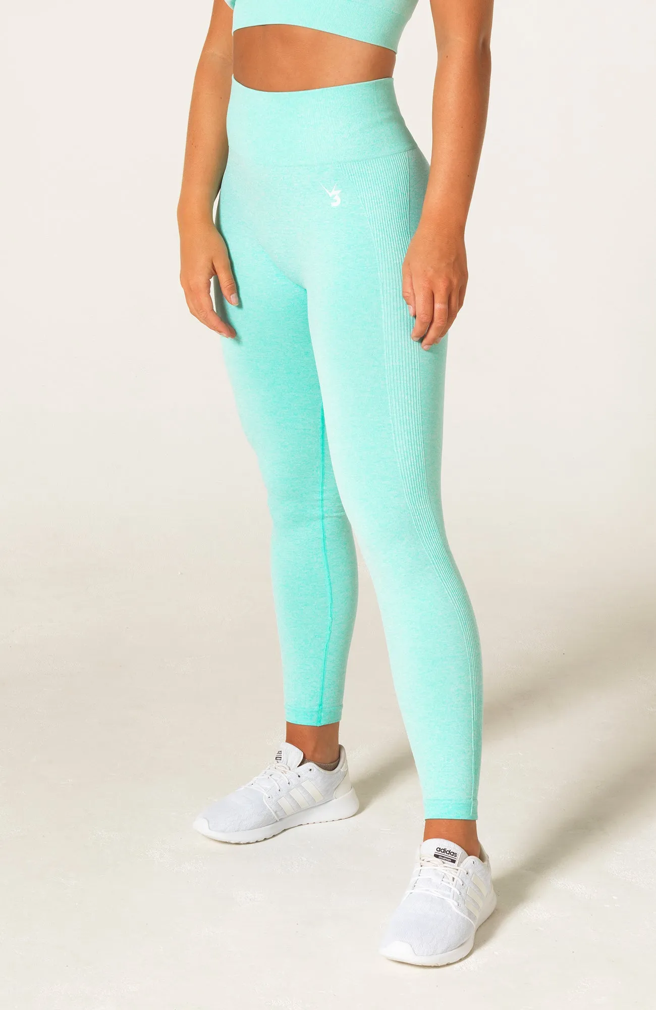 Define Seamless Scrunch Leggings - Mint Marl