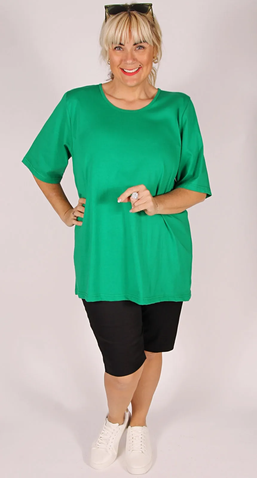 Derby Cotton Crew Neck Tee Green