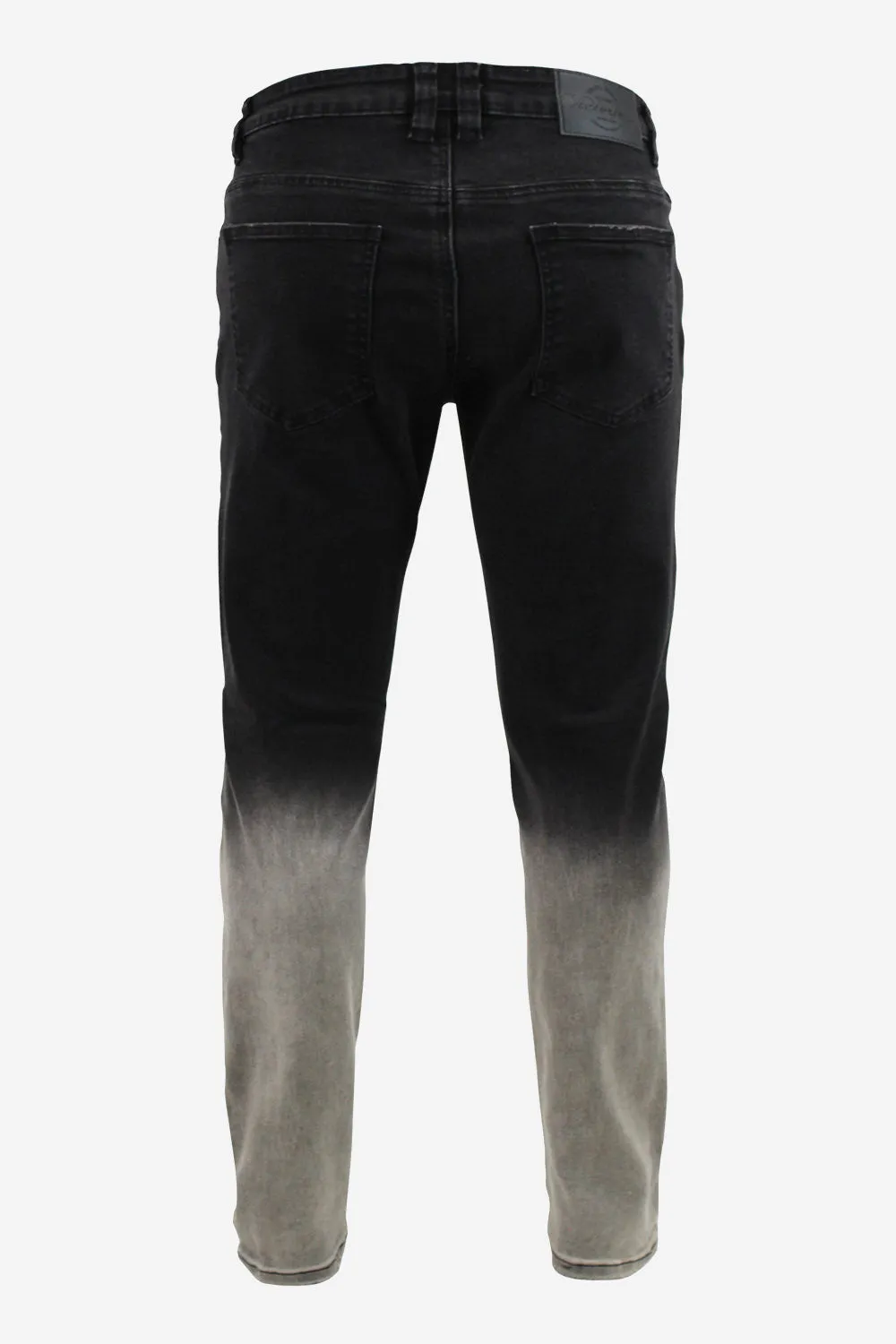 Distressed Dip Dyed Denim Jeans