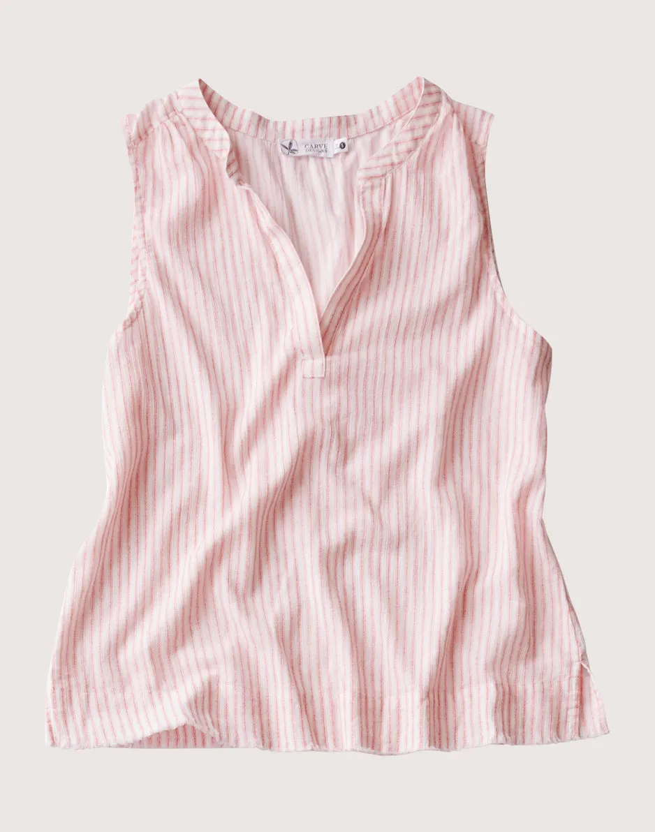 Dylan Tank: Grapefruit Milos Stripe