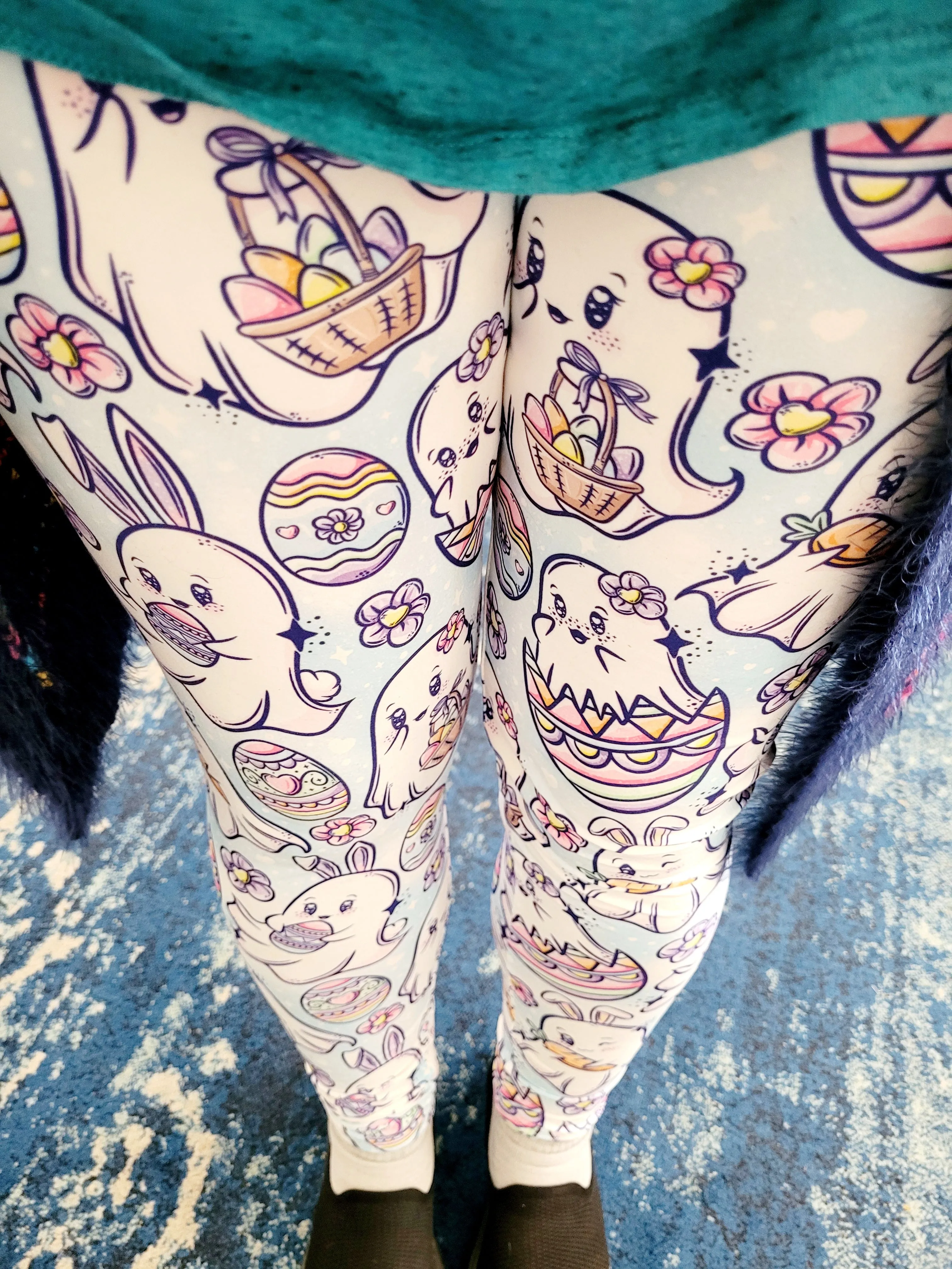 Easter Ghosties (Semi-Exclusive) - High-quality Handcrafted Vibrant Leggings