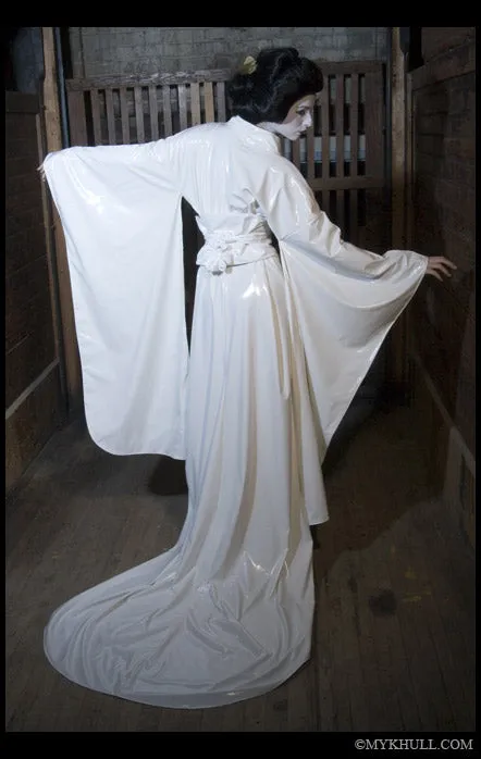 Elegant theatrical PVC Kimono