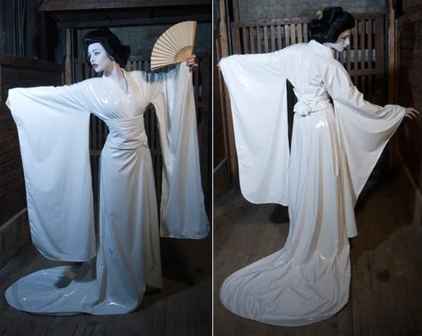 Elegant theatrical PVC Kimono