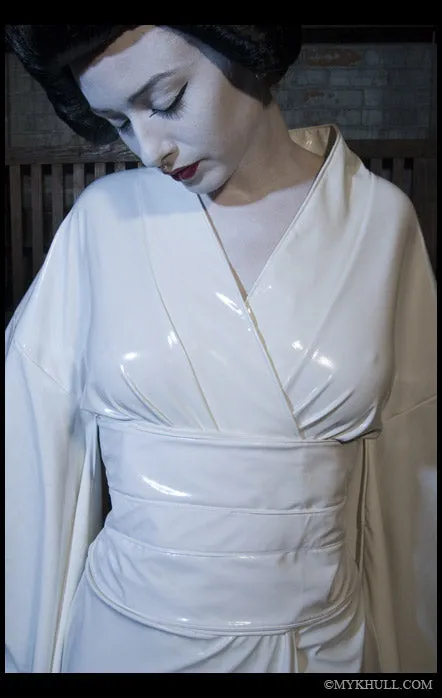 Elegant theatrical PVC Kimono