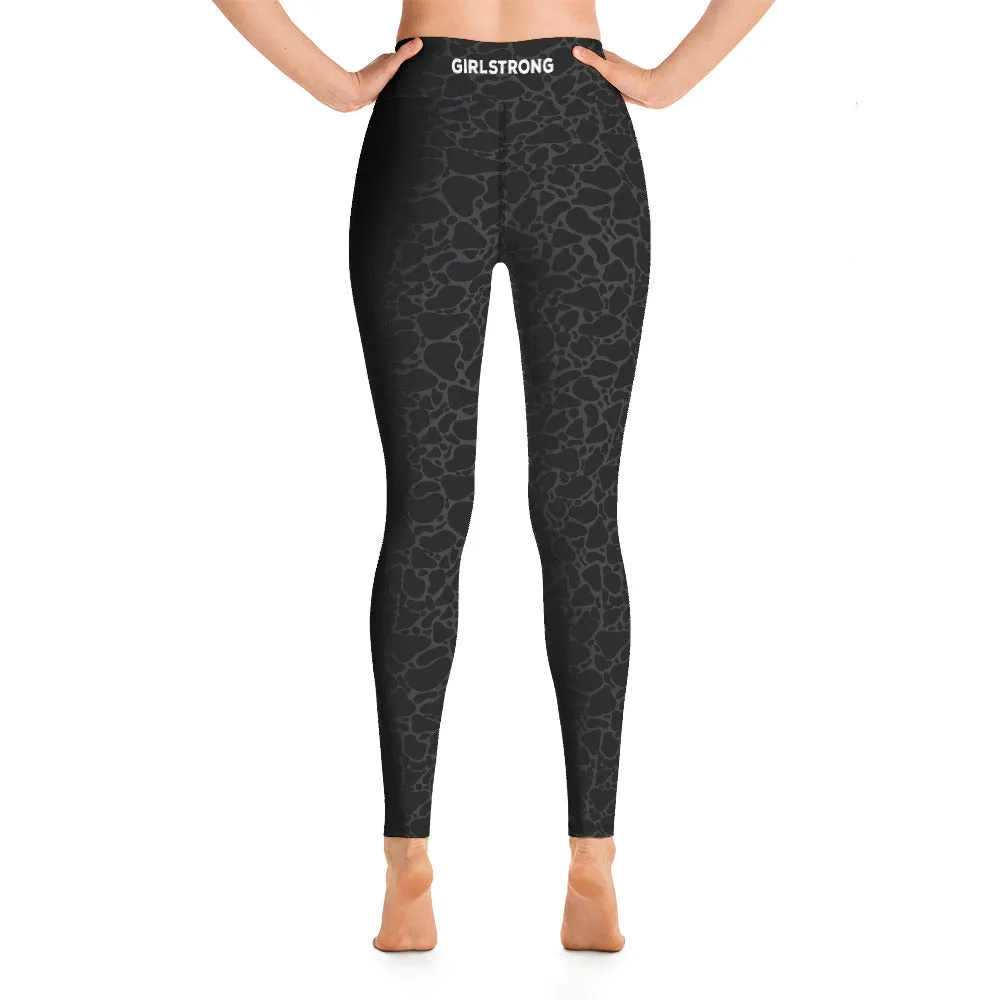 ELEVATED ESSENTIALS, BOOTY BOOSTING HIGH WAISTBAND LEGGING BLACK LEOPARD