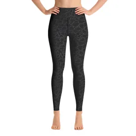 ELEVATED ESSENTIALS, BOOTY BOOSTING HIGH WAISTBAND LEGGING BLACK LEOPARD