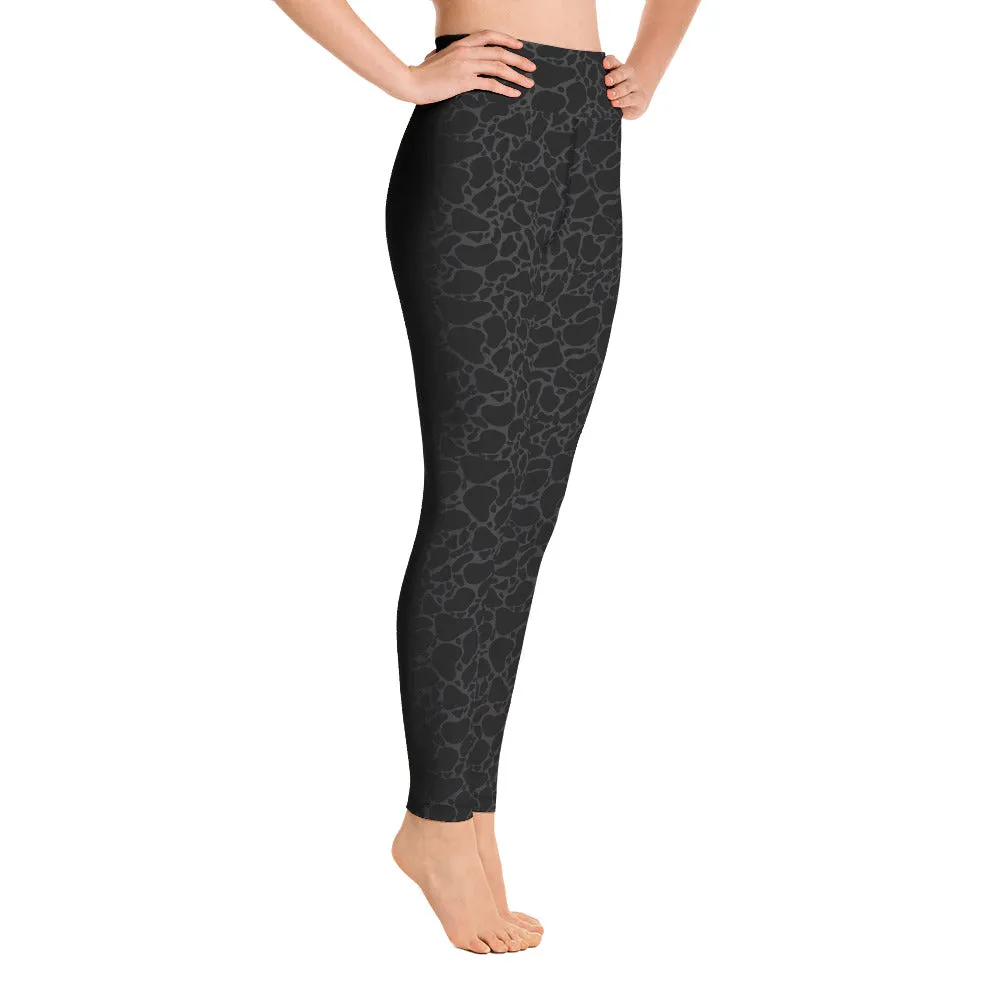 ELEVATED ESSENTIALS, BOOTY BOOSTING HIGH WAISTBAND LEGGING BLACK LEOPARD