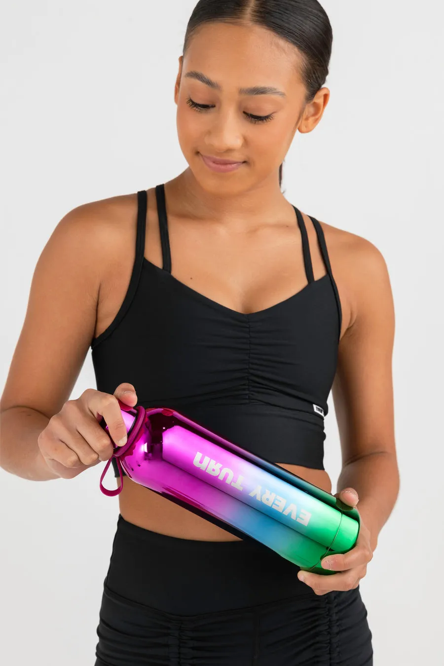 Every Turn Rainbow Chrome Water Bottle