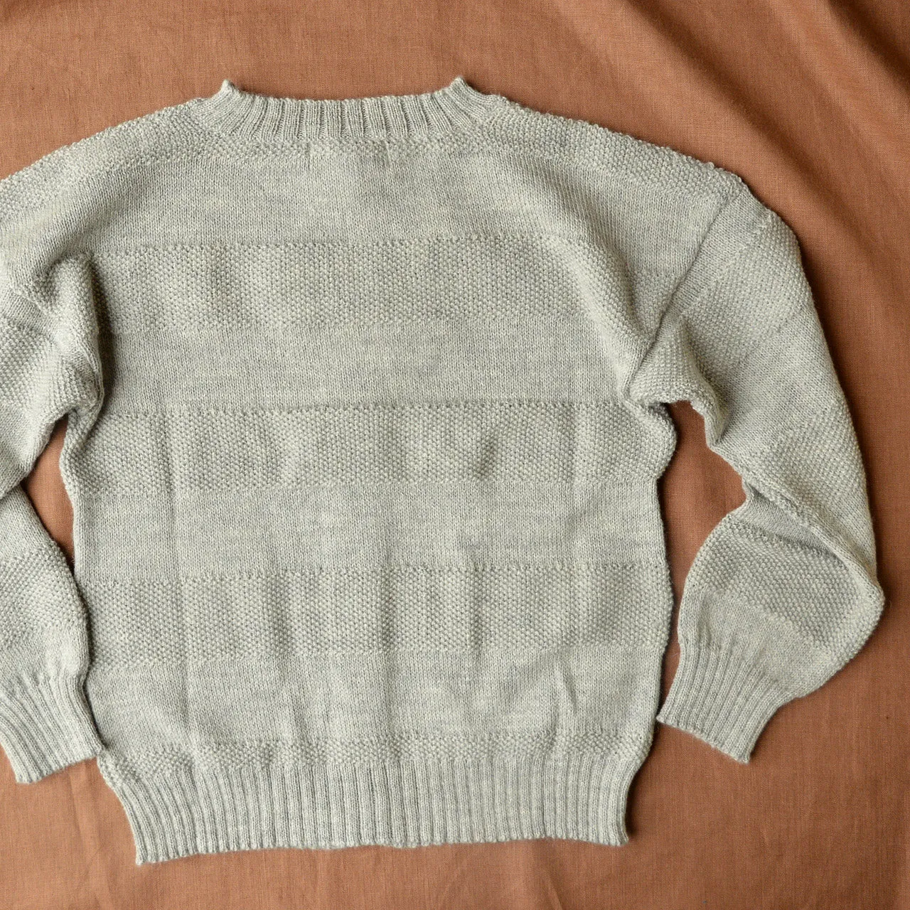 Everyday Cardigan - Alpaca/Merino - Pebble Grey (9-12y  Women 8-12)