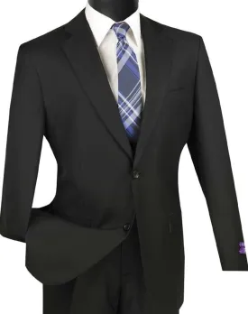 Executive 2 Piece Regular Fit Suit Color Black