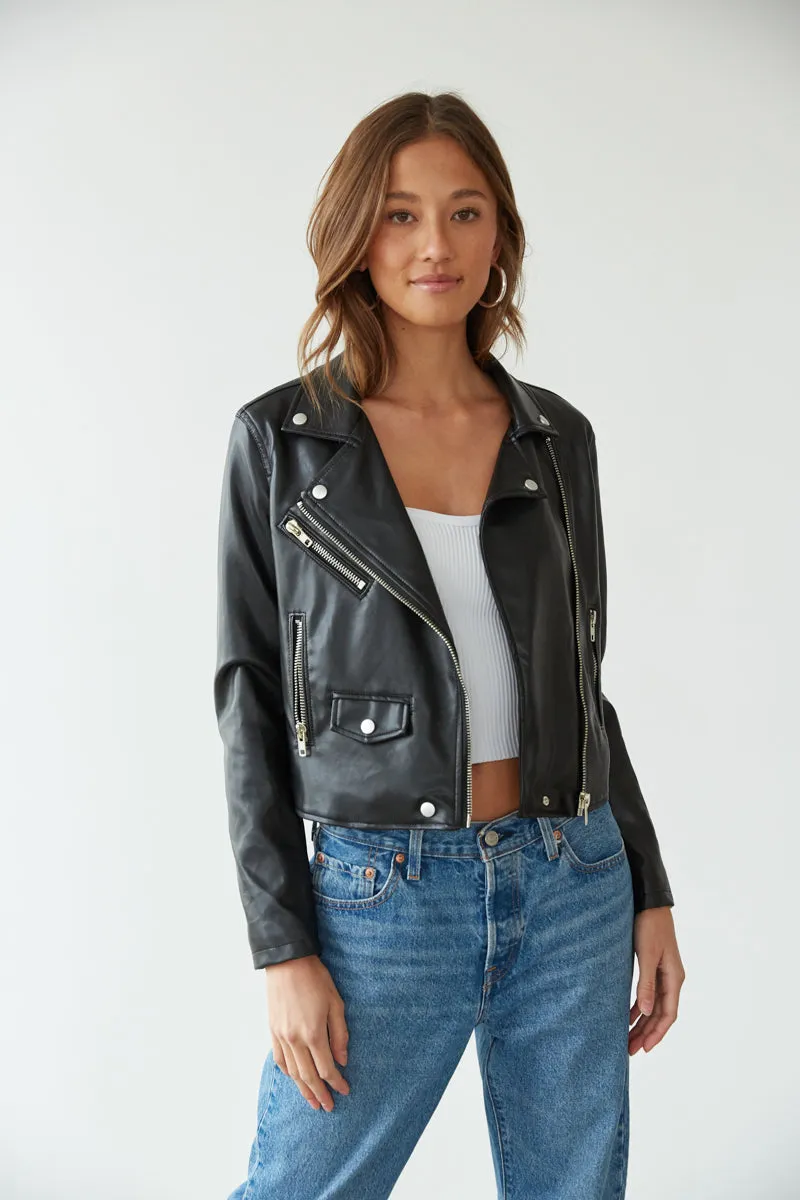 Fallon Faux Leather Jacket