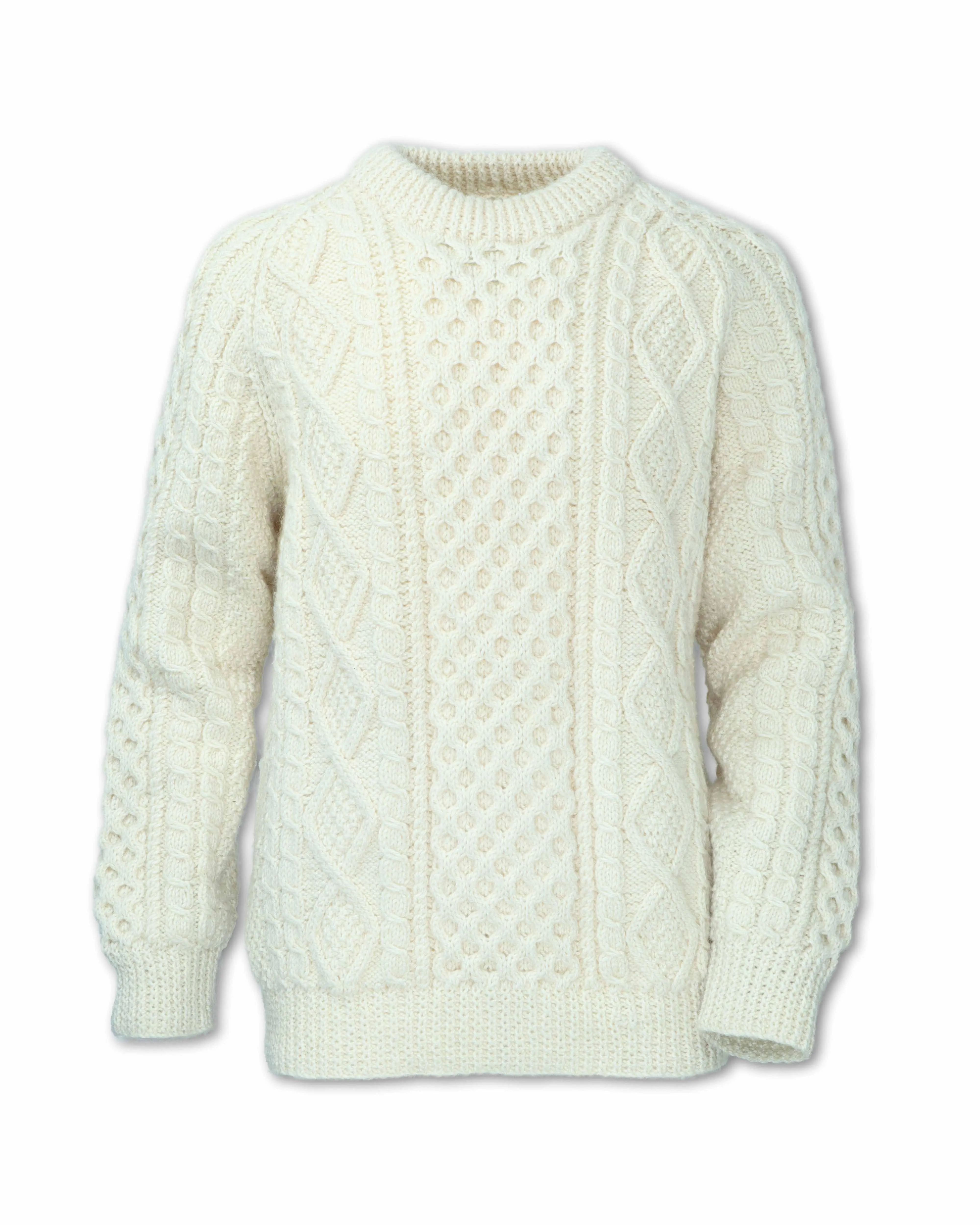 FISHERMAN WOOL BLEND SWEATER - SHIPS 8/1/25