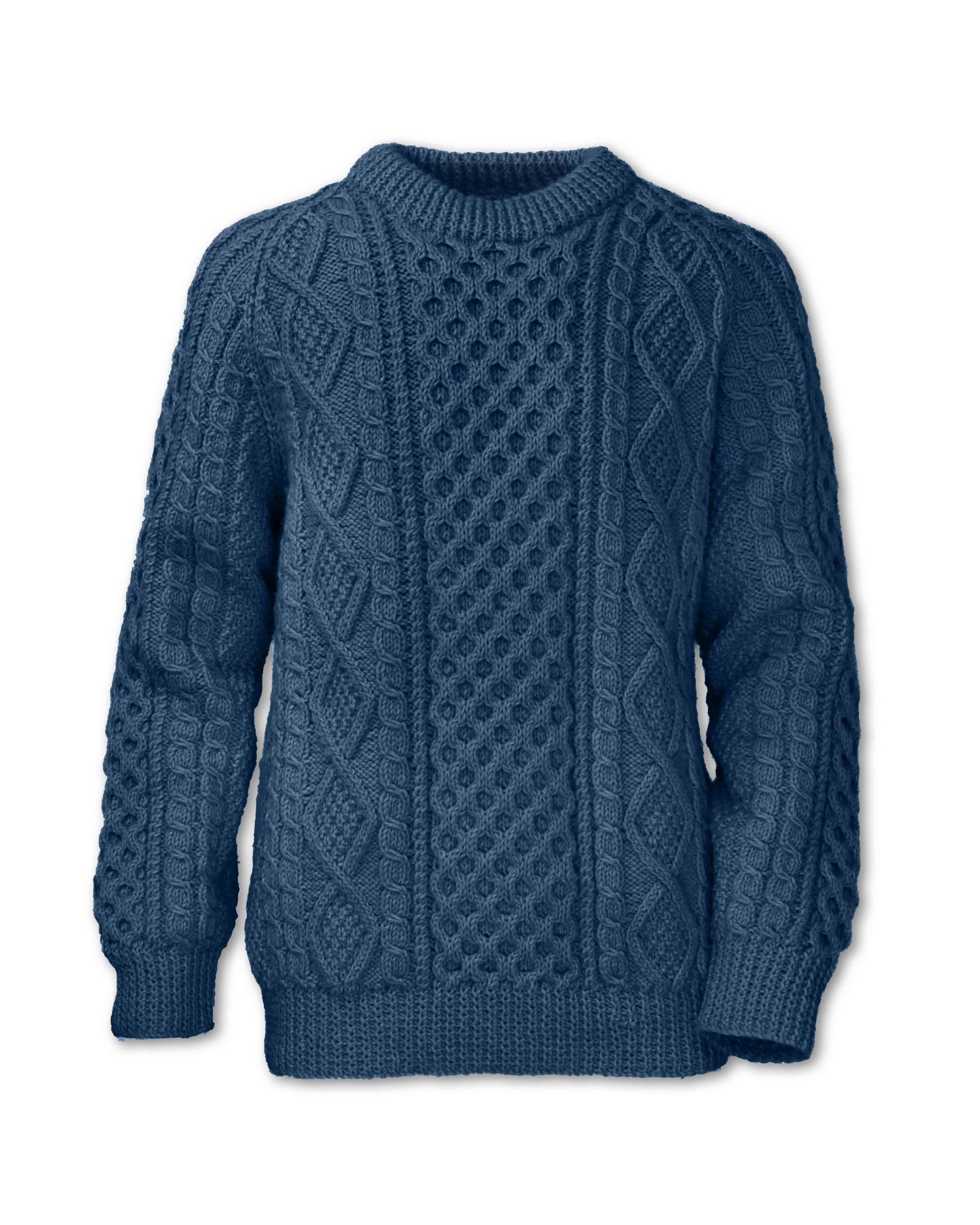 FISHERMAN WOOL BLEND SWEATER - SHIPS 8/1/25