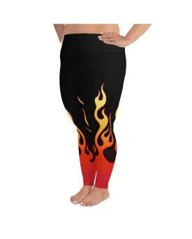 Flame Plus Size Leggings