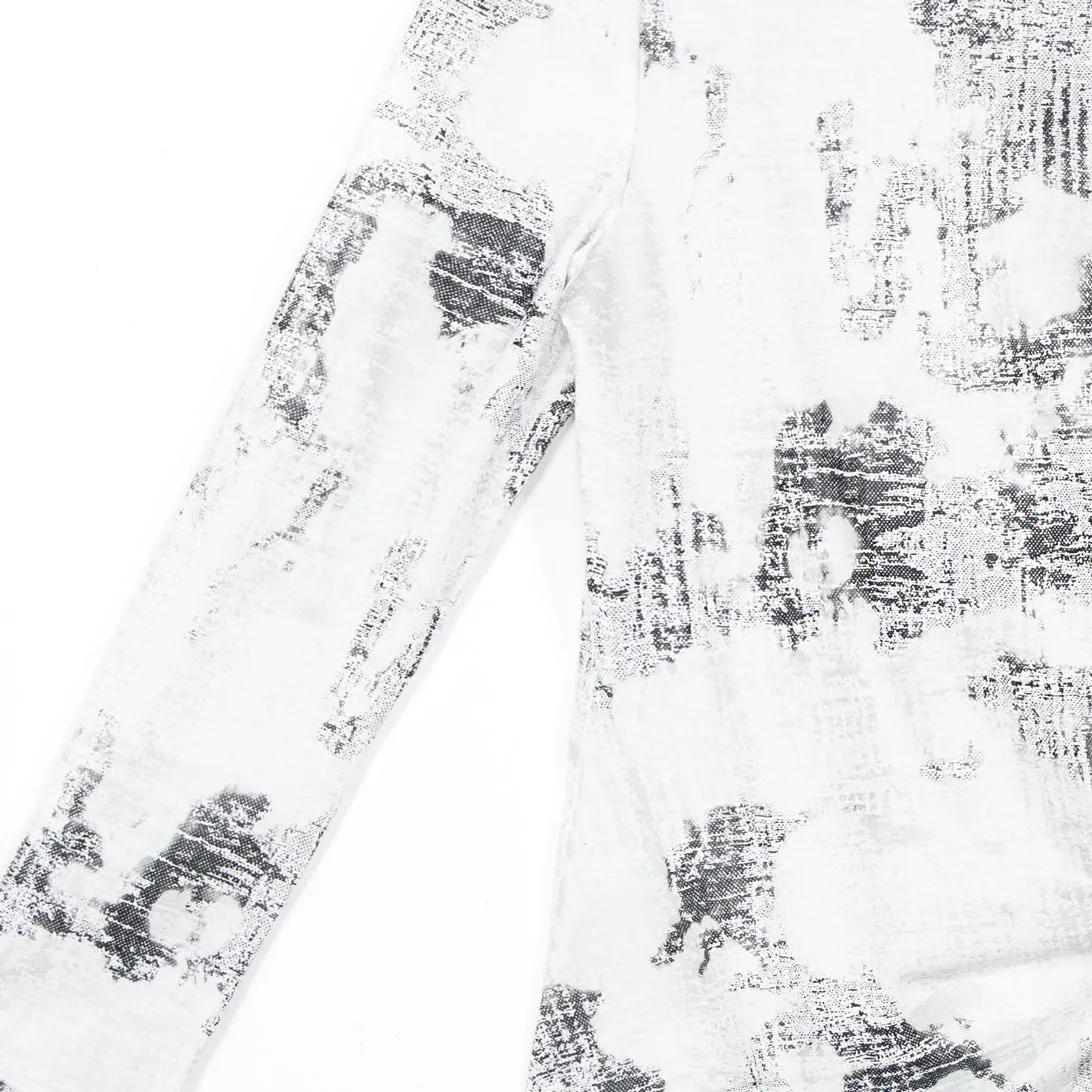 Foil Knit - Side Tie Waist Top - Abstract Marble - Final Sale!