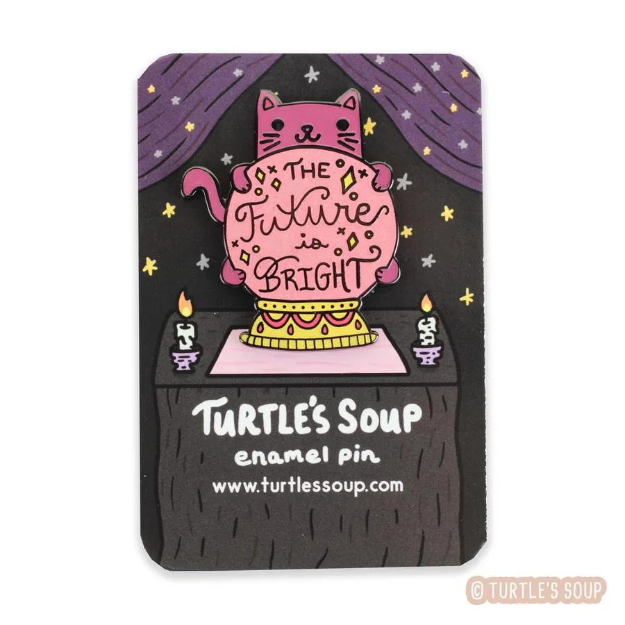 Fortune Cat Enamel Pin (Turtle's Soup)