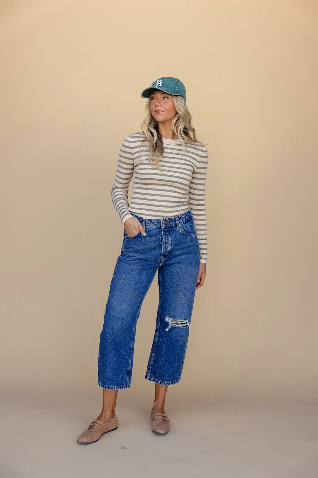 Free People Deep Trance Dropped Boyfriend Jeans