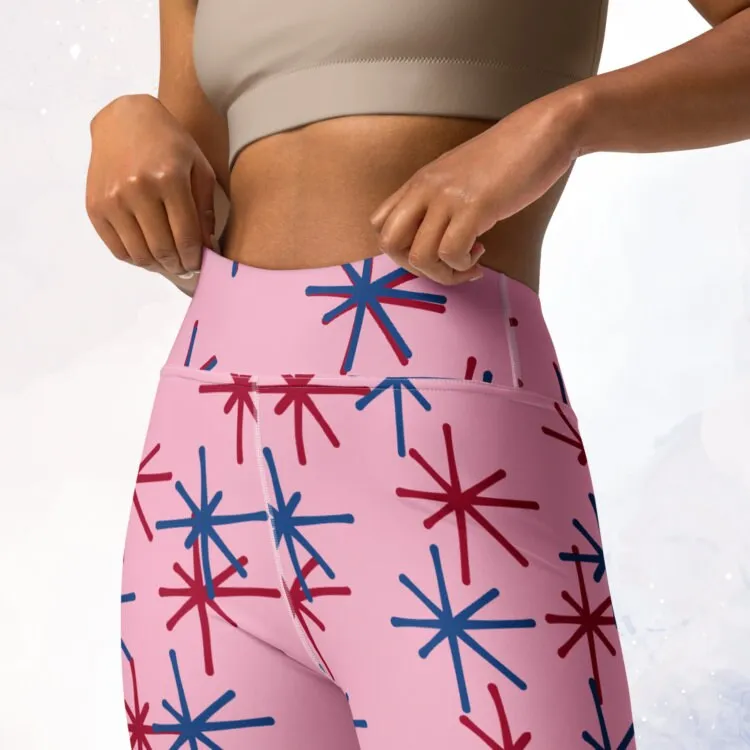 Freedom Fireworks Pink Leggings