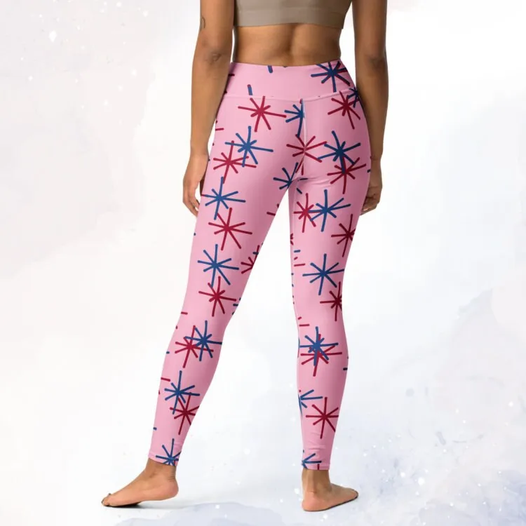 Freedom Fireworks Pink Leggings