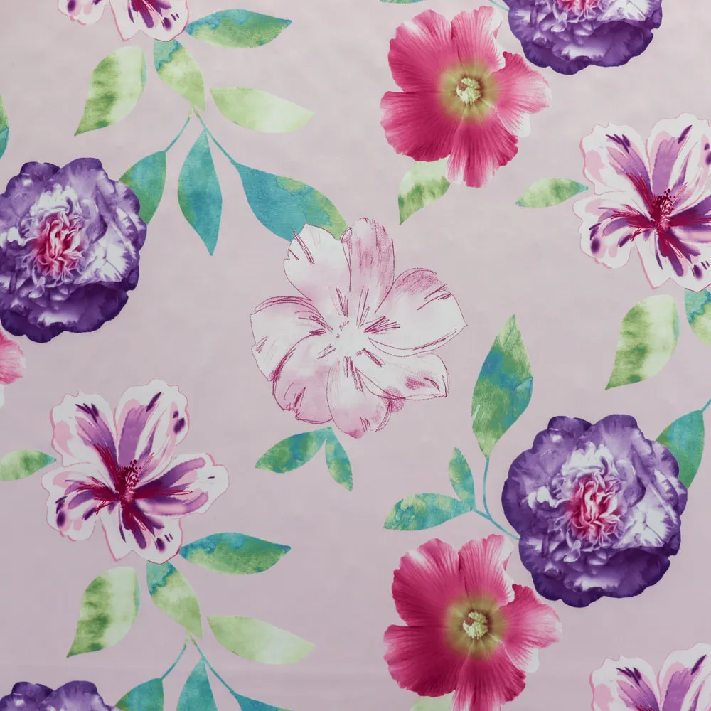 FS1138 Pink Floral Jersey Fabric