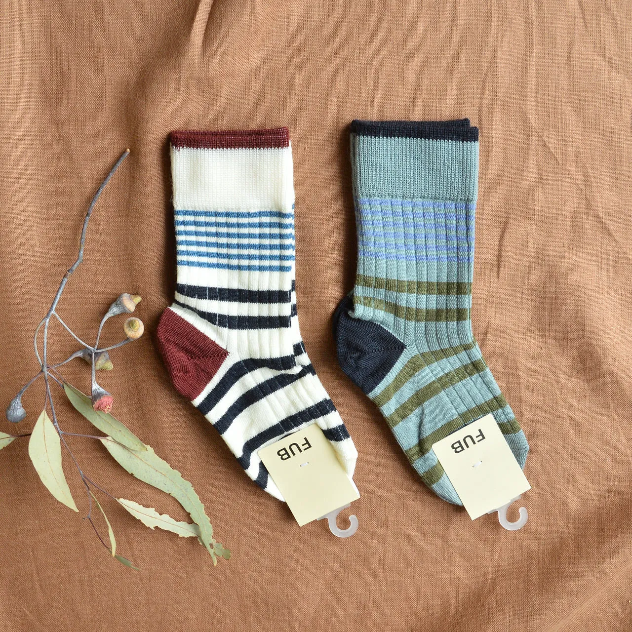 FUB Merino Wool Socks - Stripes (33-36 only) *Last ones