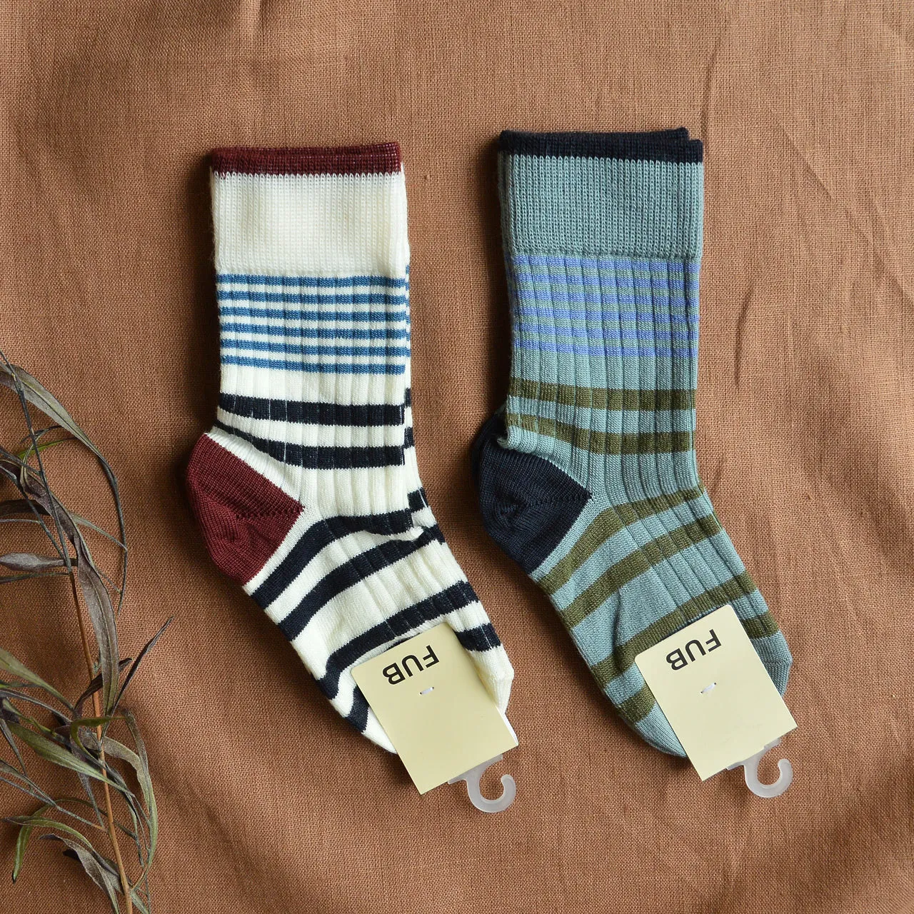 FUB Merino Wool Socks - Stripes (33-36 only) *Last ones