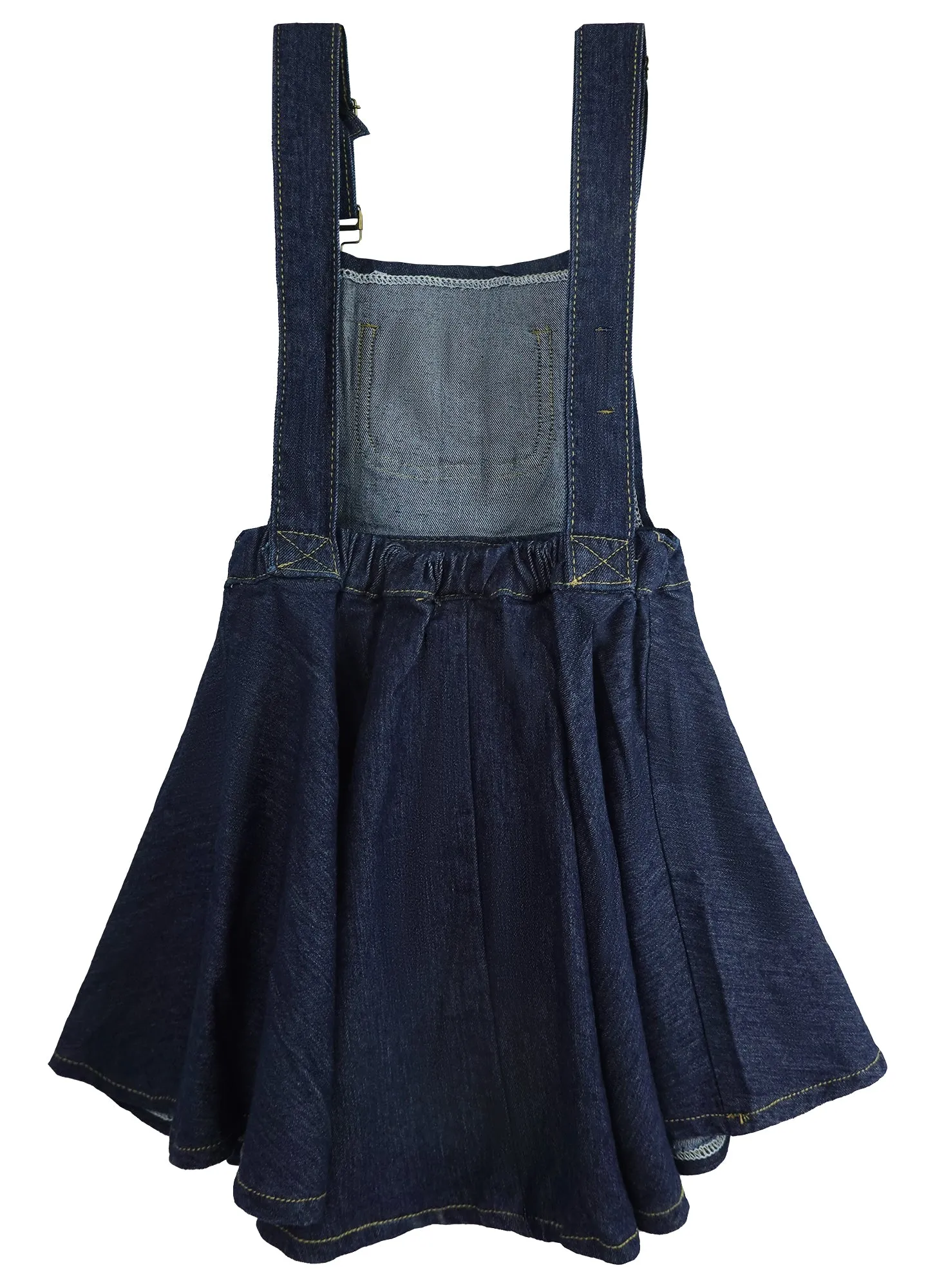 Girls Jeans Overalls Dress Adjustable Denim Jumpers