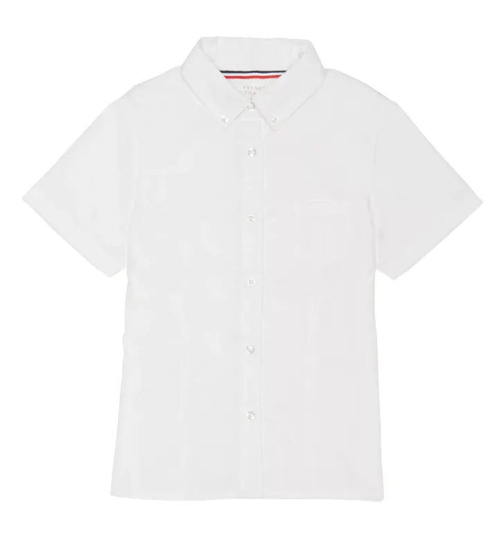 Girls Oxford Short Sleeve (includes logo)