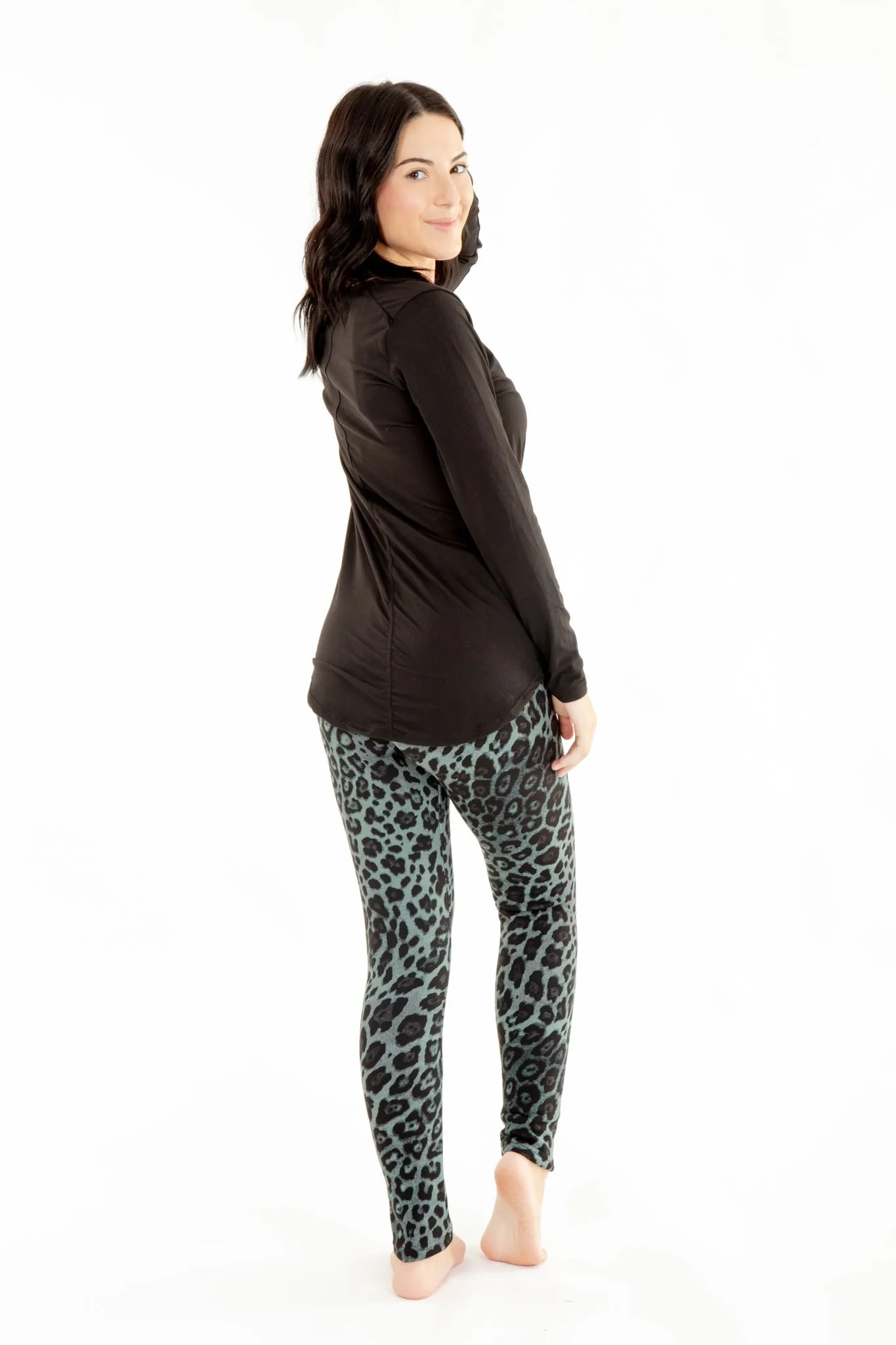 Green Leopard - Cozy Lined