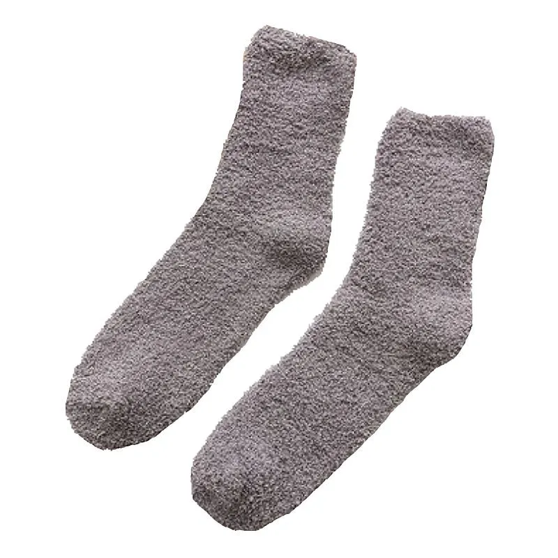 Groovwywish Cute Fur Socks Soft Warm Winter Unisex Stockings