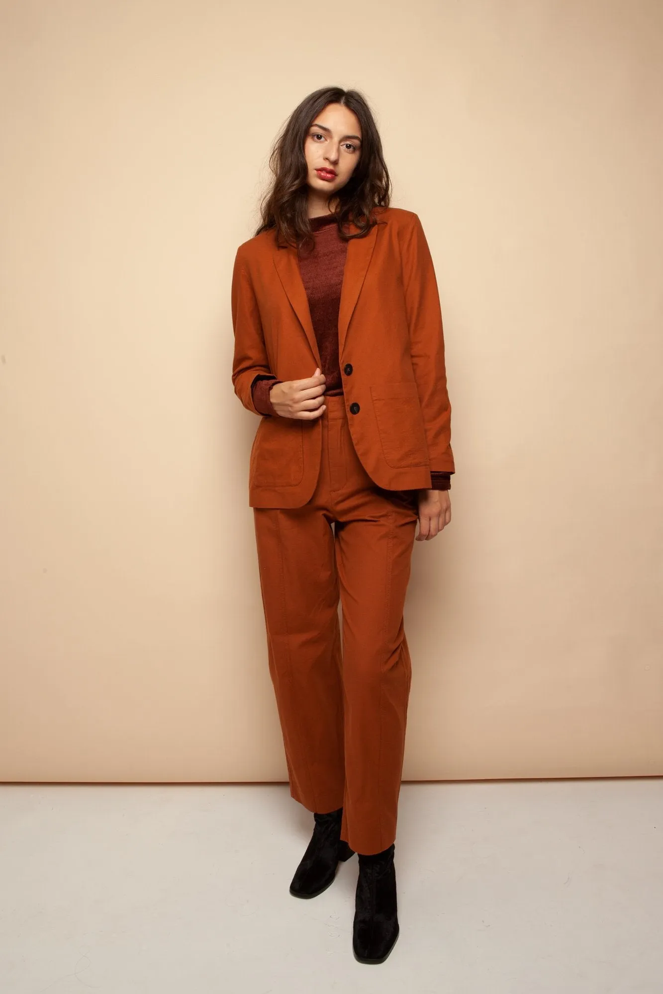 helena blazer eco cognac