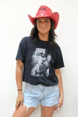 Ice Cube Rhinestone Fringe Tee