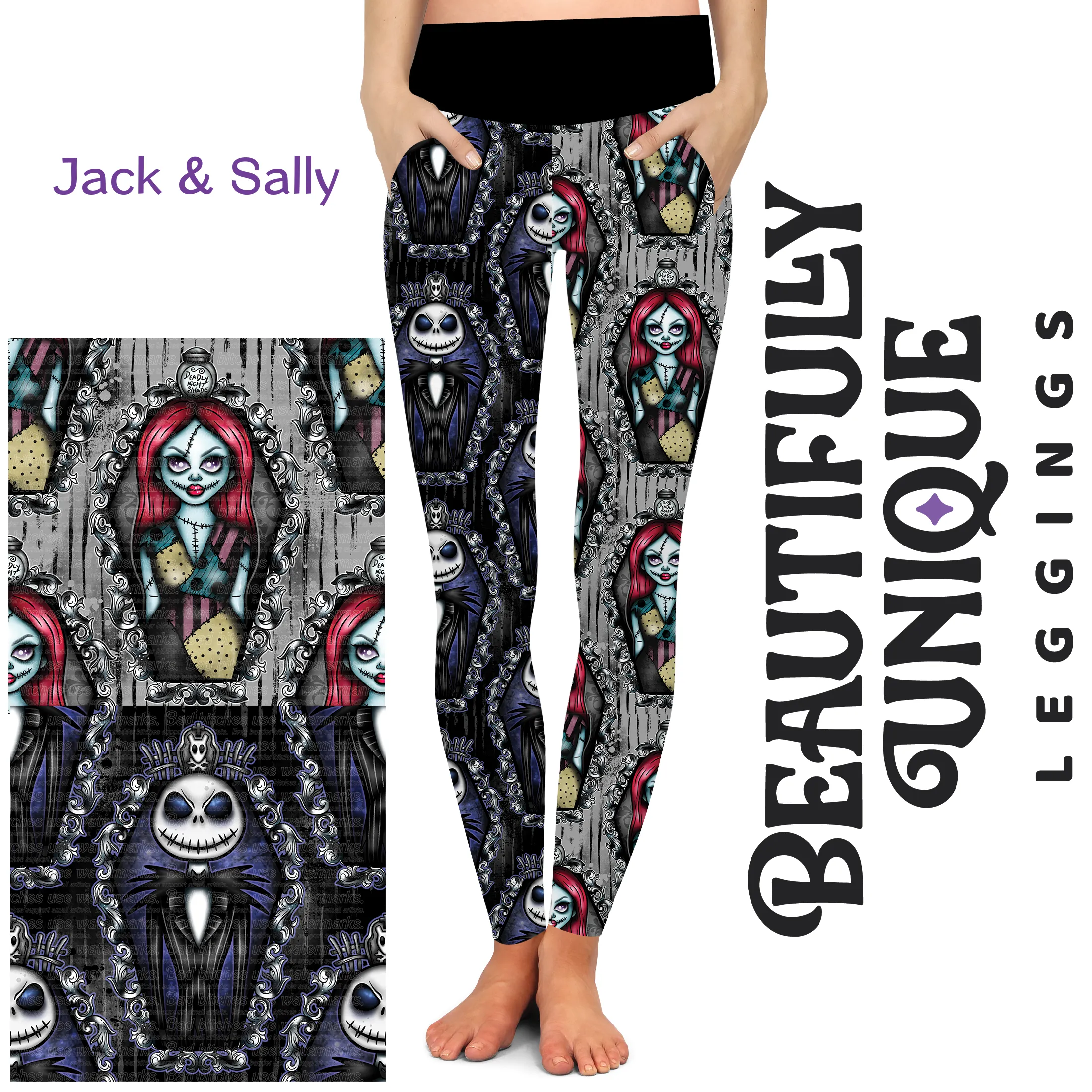 Jack & Sally (Unique Exclusive) - Pocket Leggings