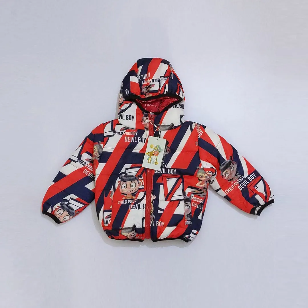 JC - Kids 'Multi Color' Printed Puffer Jacket JC241