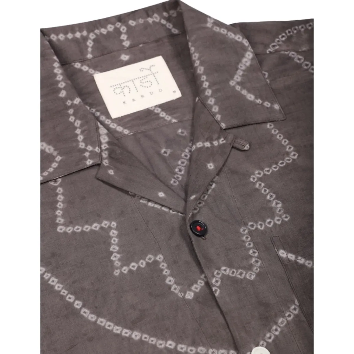 Kardo Ronen Shirt Bandhani charcoal